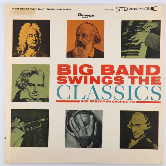 The Bob Freedman Orchestra Big Band Swings The Classics 12" LP Record Omega Disk - Picture 1 of 16